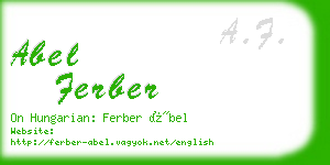 abel ferber business card